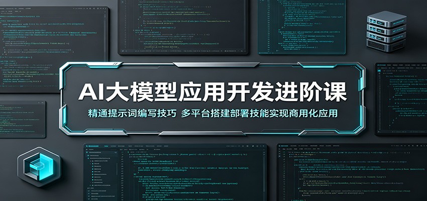 AI大模型应用开发进阶课：精通提示词编写技巧，多平台搭建部署技能实现商用化应用-huitchan网创