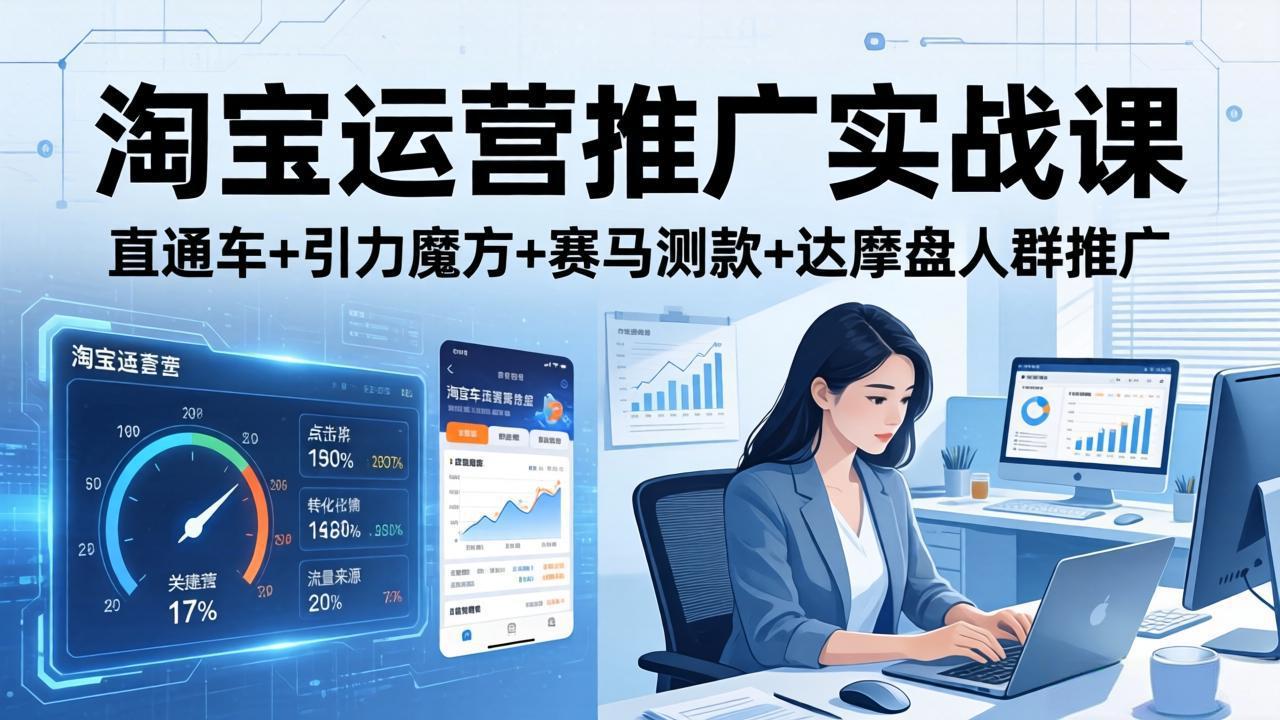 淘宝运营推广实战课(更新26年3月-huitchan网创