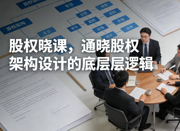 股权晓课，通晓股权架构设计的底层逻辑-huitchan网创