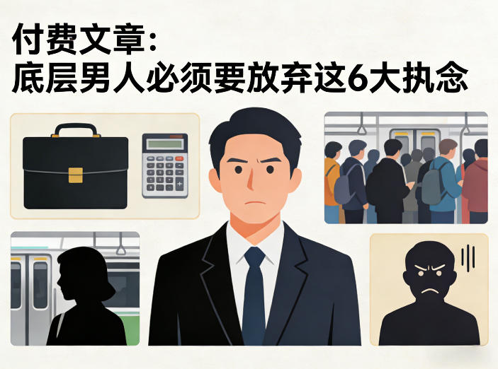 付费文章：底层男人必须要放弃这6大执念-huitchan网创
