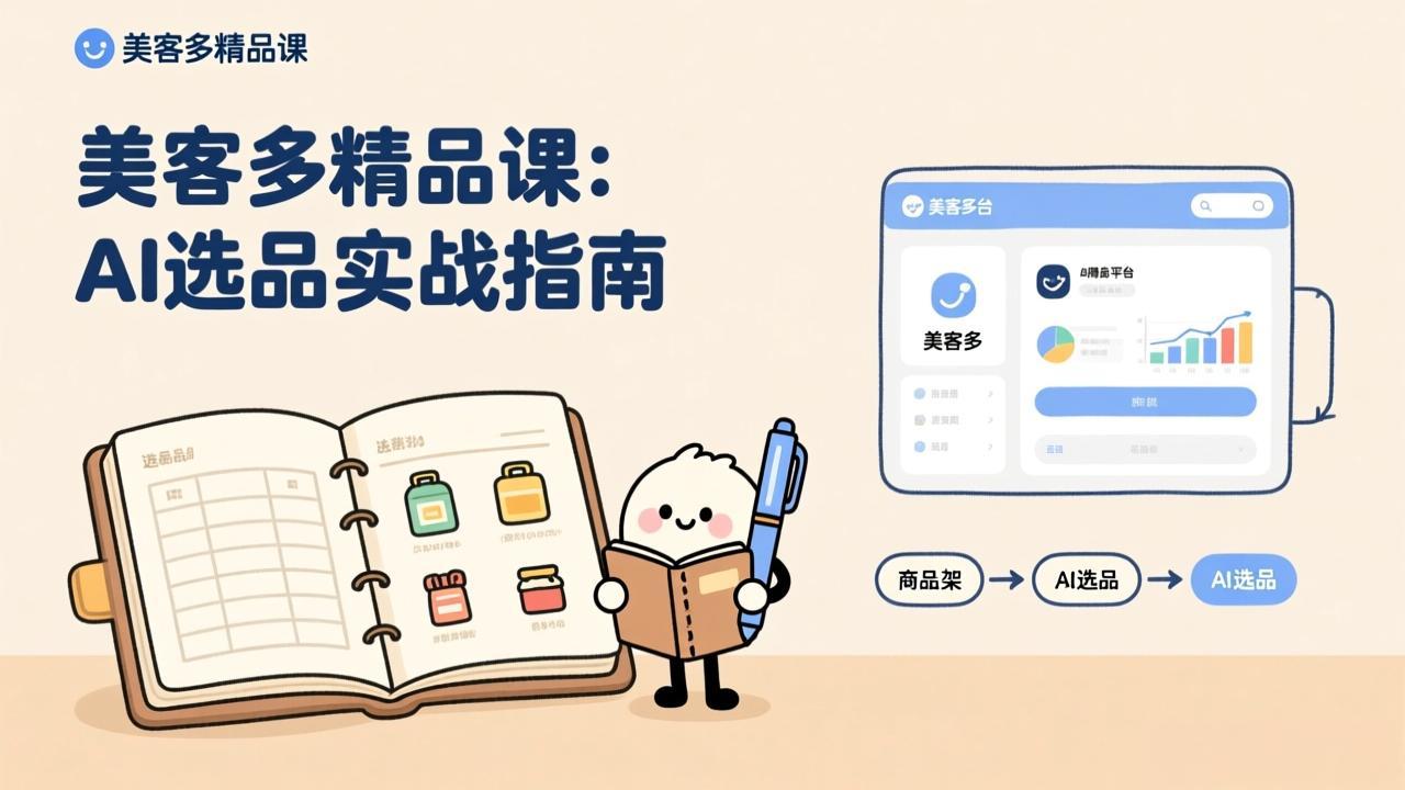 AI+美客多精品课，工具实操、数据选品、AI优化，新手也能快速上手，月入5000+美元-huitchan网创