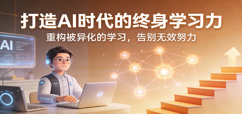打造AI时代的终身学习力：重构被异化的学习，告别无效努力-huitchan网创