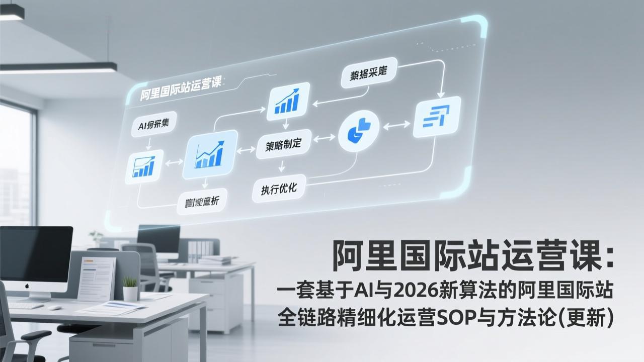 阿里国际站运营课：一套基于AI与2026新算法的阿里国际站全链路精细化运营SOP与方法论(更新-huitchan网创