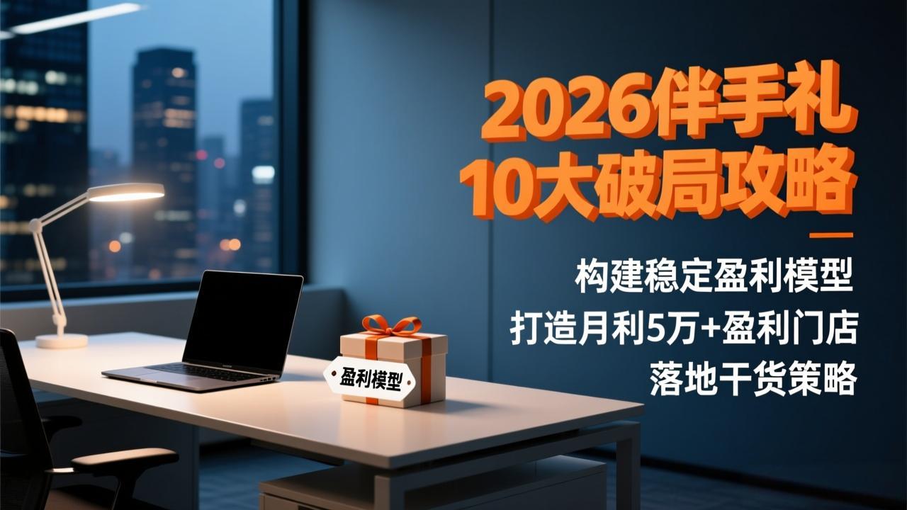 2026伴手礼10大破局攻略：构建稳定盈利模型，打造月利5万+盈利门店，落地干货策略-huitchan网创