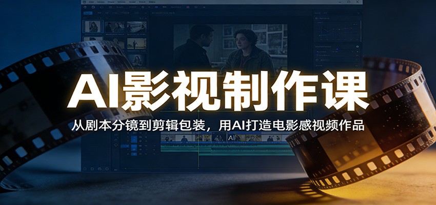 AI影视制作课：从剧本分镜到剪辑包装，用AI打造电影感视频作品-huitchan网创