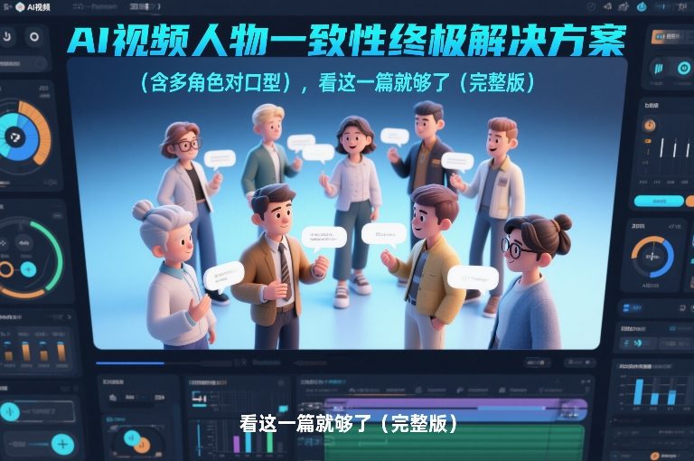 AI视频人物一致性终极解决方案(含多角色对口型)，看这一篇就够了(完整版)-huitchan网创