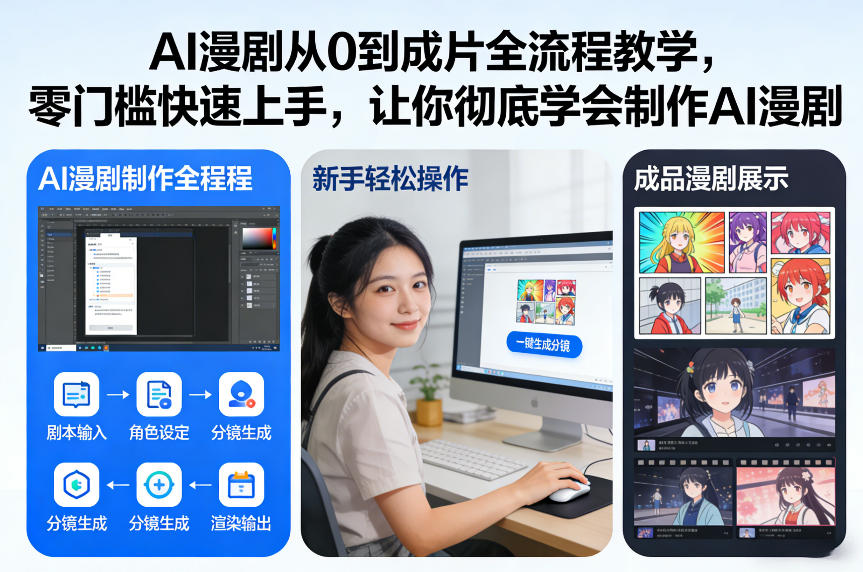 AI漫剧从0到成片全流程教学，零门槛快速上手，让你彻底学会制作AI漫剧【保姆级教程】-huitchan网创