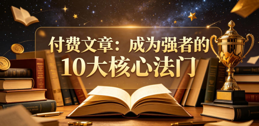 付费文章：成为强者的10大核心法门-huitchan网创