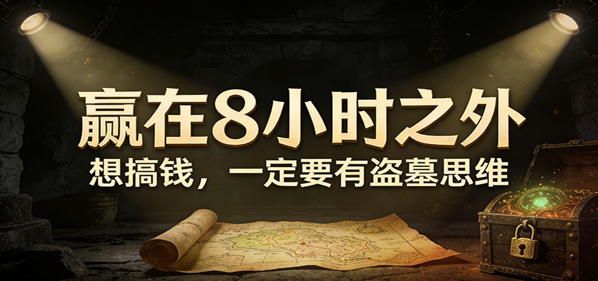 公众号付费文章《赢在8小时之外，想搞钱，一定要有盗墓思维》-huitchan网创