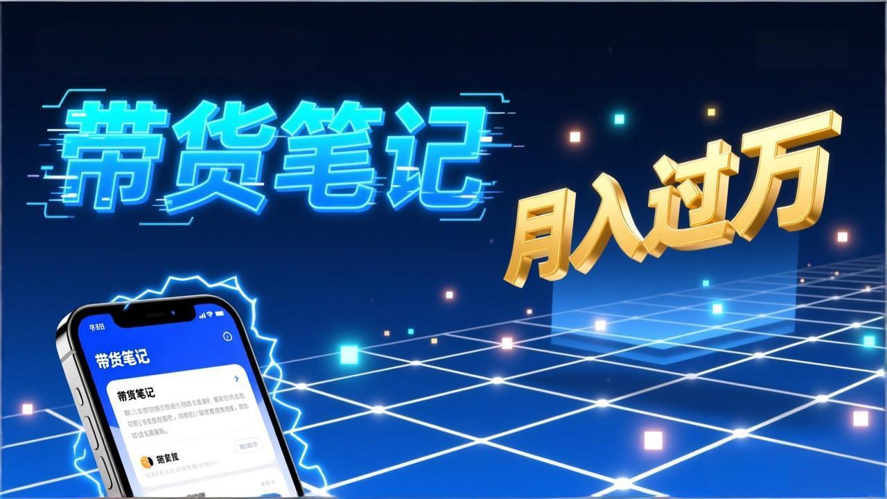 小红书爆款笔记带货实战：拆解封面标题正文全要素，手把手教你单篇笔记带货月入过万-huitchan网创