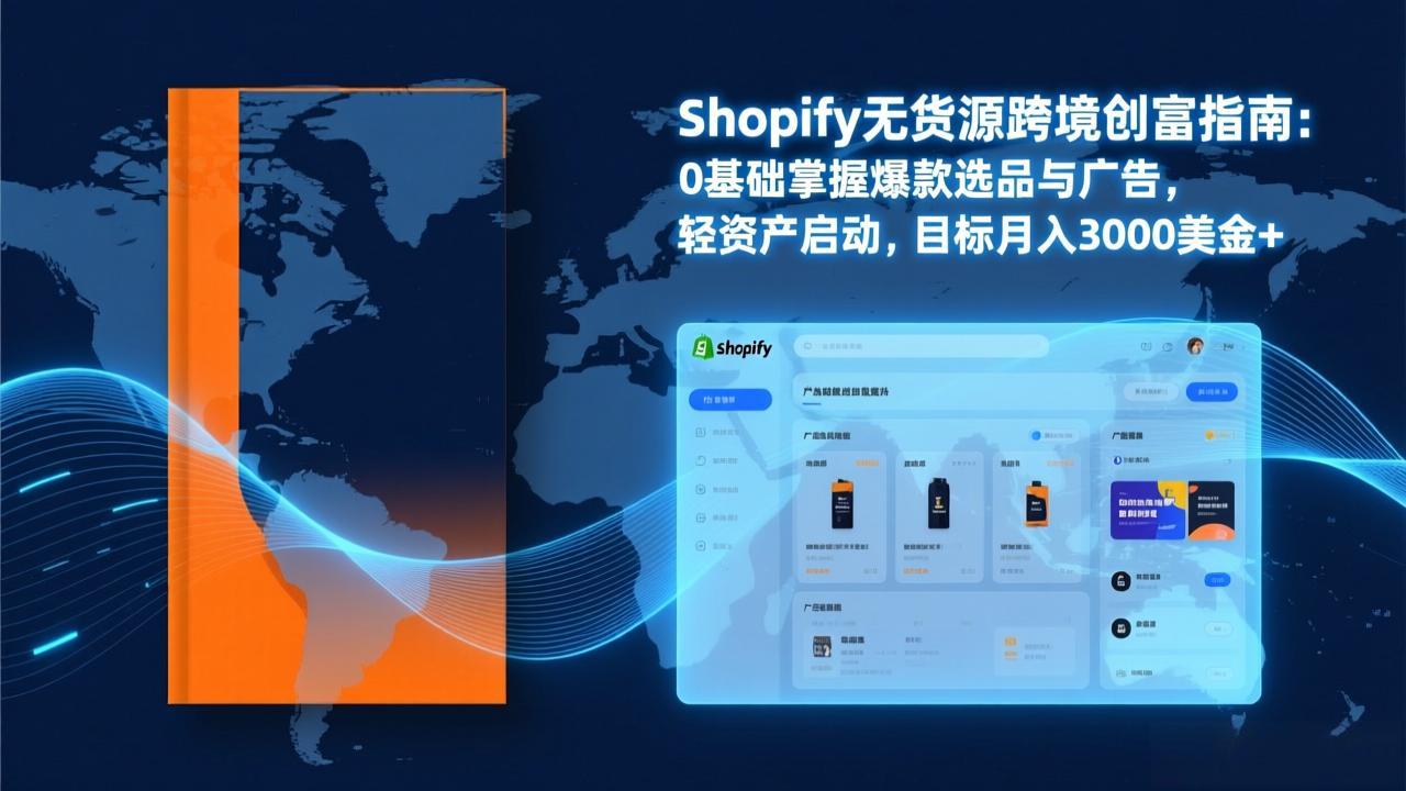 Shopify爆款打法实战：从选品到广告投放，复制爆款模型，驱动独立站月销售额破万刀-huitchan网创