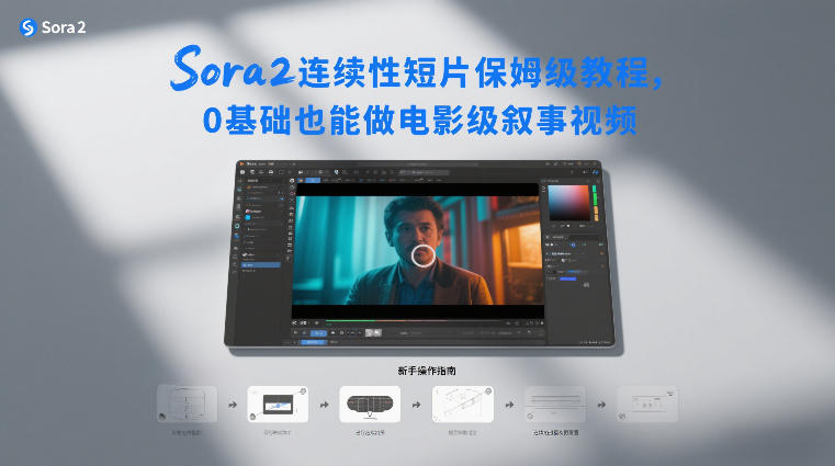 Sora2连续性短片保姆级教程，0基础也能做电影级叙事视频-huitchan网创