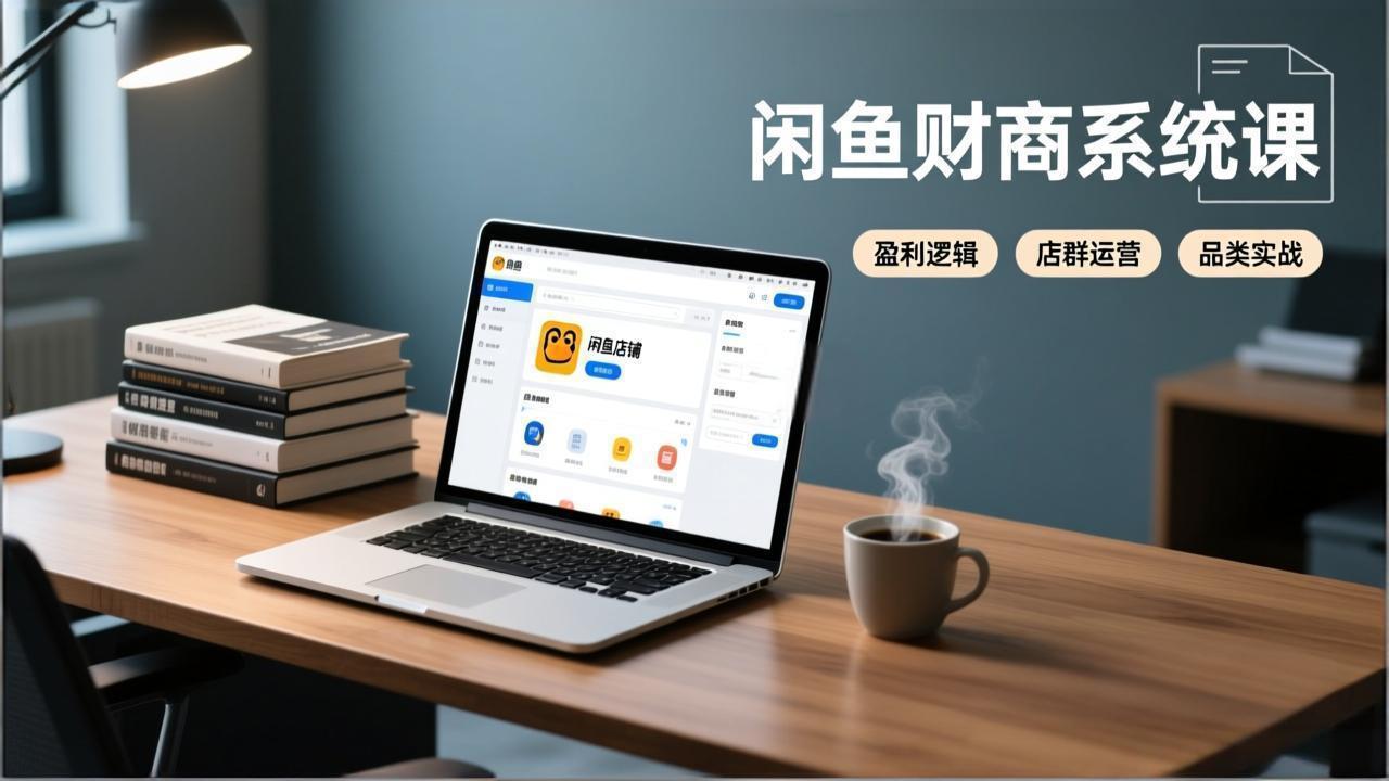 闲鱼财商系统课：从盈利逻辑、店群运营到品类实战，实现稳定月入过万-huitchan网创