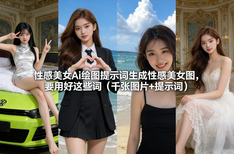性感美女Ai绘图提示词生成性感美女图，要用好这些词(千张图片+提示词)-huitchan网创