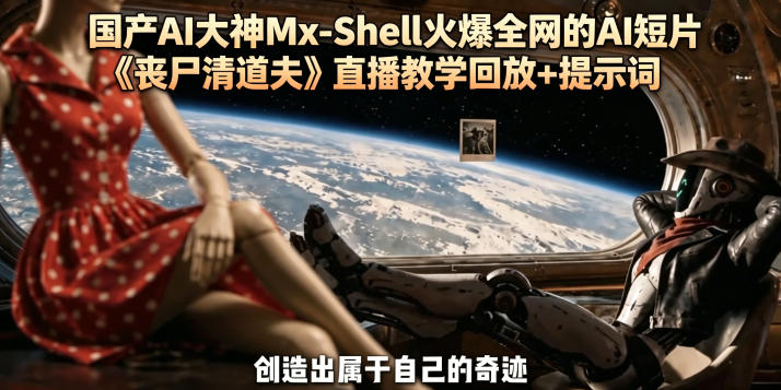 国产AI大神Mx-Shell火爆全网的AI短片《丧尸清道夫》直播教学回放+提示词-huitchan网创