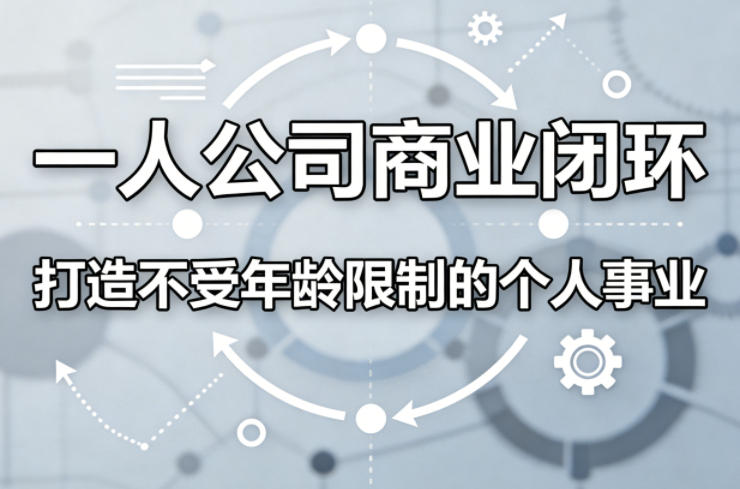 一人公司商业闭环，打造一份不受年龄限制的个人事业-huitchan网创