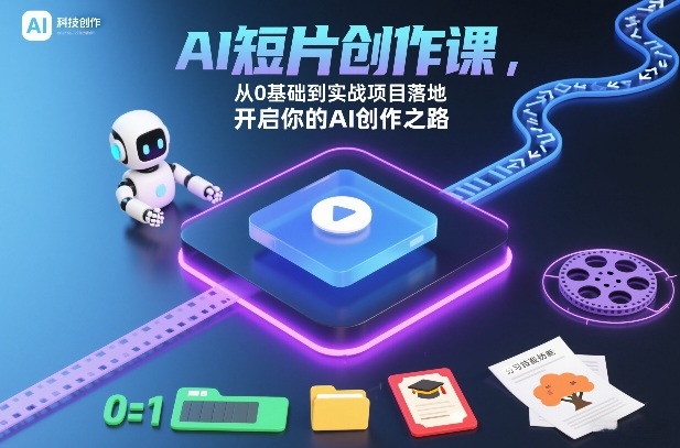 AI短片创作课，从0基础到实战项目落地，开启你的AI创作之路(更新0411)-huitchan网创