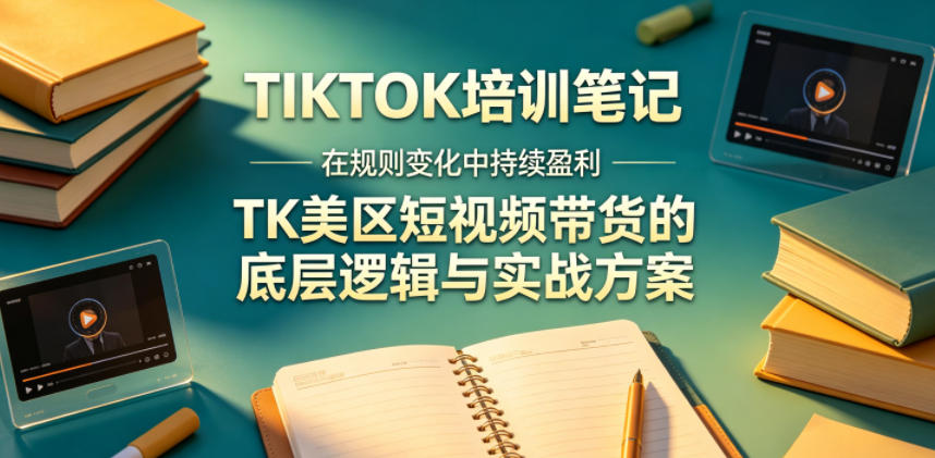 视界跨境TIKTOK4月17培训笔记，在规则变化中持续盈利，TK美区短视频带货的底层逻辑与实战方案【文档】-huitchan网创