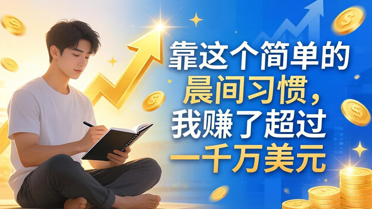付费文章：靠这个简单的晨间习惯，我赚了超过一千万美元-huitchan网创