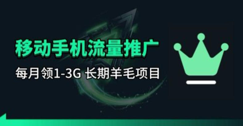 手机流量领取推广_每月一轮，刚需类的长期项目-huitchan网创