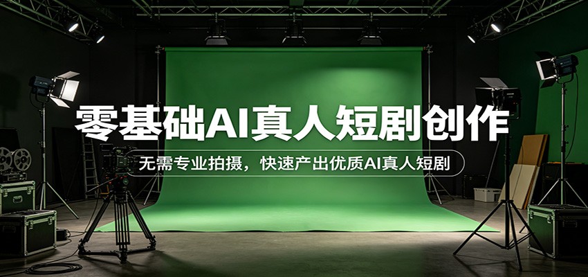 零基础AI真人短剧创作：无需专业拍摄，快速产出优质AI真人短剧-huitchan网创