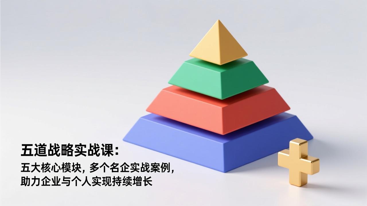五道战略实战课：五大核心模块，多个名企实战案例，助力企业与个人实现持续增长-huitchan网创
