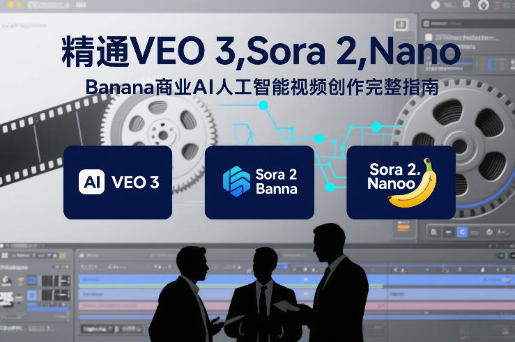 精通VEO 3，Sora 2，Nano Banana商业AI人工智能视频创作完整指南-huitchan网创