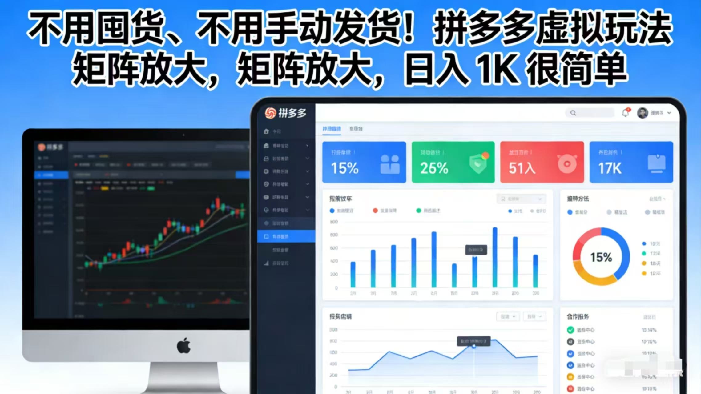 不用囤货、不用手动发货！拼多多虚拟玩法，矩阵放大，日入 1K 很简单-huitchan网创