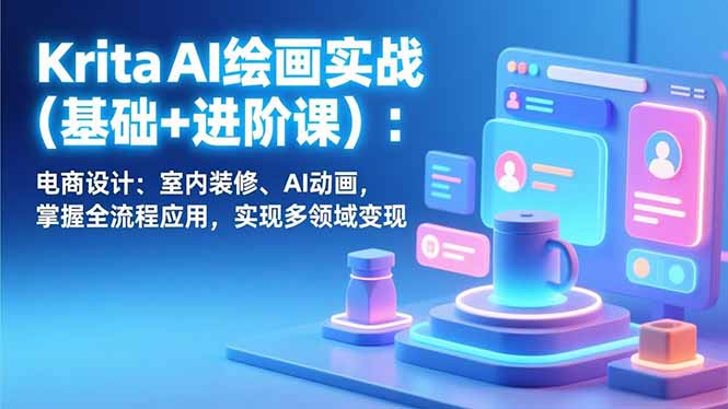 Krita AI绘画实战(基础+进阶课-huitchan网创