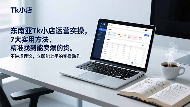东南亚Tk小店运营实操，7大实用方法，精准找到能卖爆的货。不讲虚理论，立即能上手的实操动作-huitchan网创