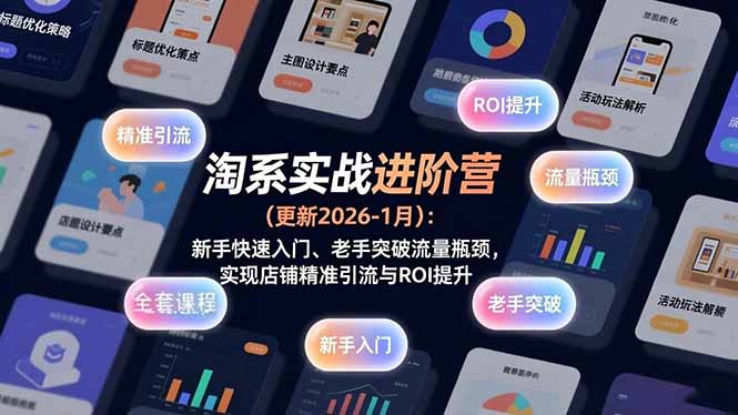 淘系实战进阶营(更新2026-1月-huitchan网创