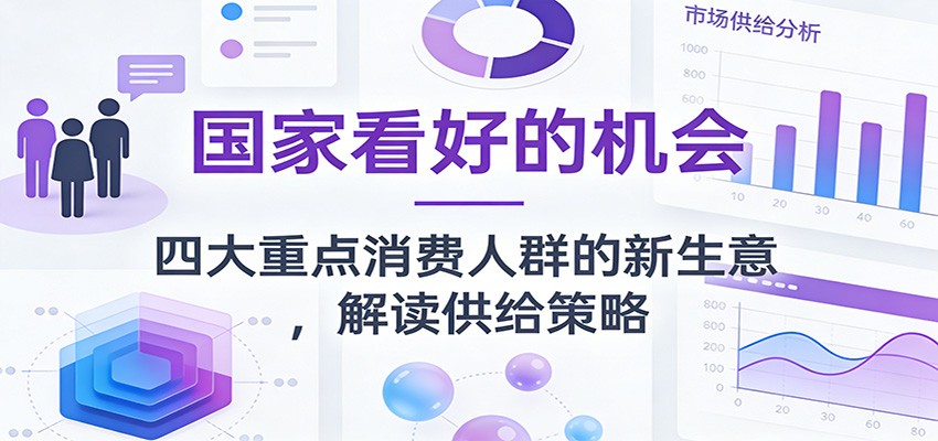 公众号付费文章：国家看好的机会，四大重点消费人群的新生意，解读供给策略-huitchan网创