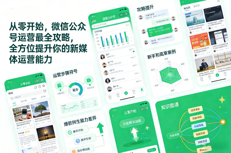 从零开始，微信公众号运营最全攻略，全方位提升你的新媒体运营能力-huitchan网创