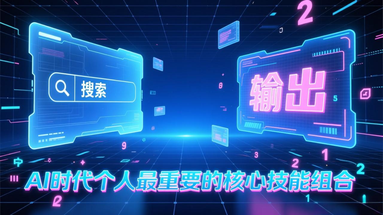 付费文章：AI时代个人最重要的核心技能组合：“输出能力”和“搜索能力”-huitchan网创