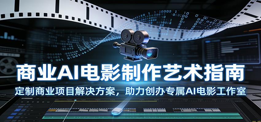 商业AI电影制作艺术指南：定制商业项目解决方案，助力创办专属AI电影工作室-huitchan网创