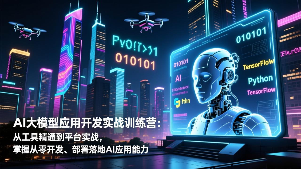 AI大模型应用开发实战训练营：从工具精通到平台实战，掌握从零开发、部署落地AI应用能力-huitchan网创