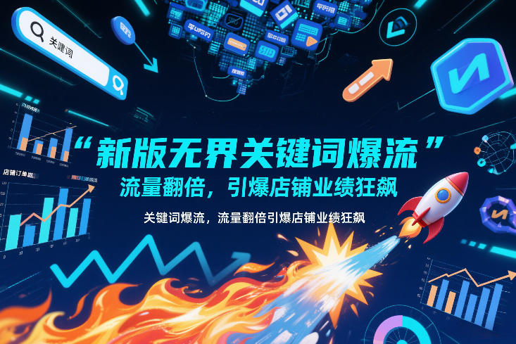 新版无界关键词爆流，流量翻倍，引爆店铺业绩狂飙-huitchan网创
