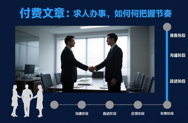 付费文章：求人办事，如何把握节奏-huitchan网创