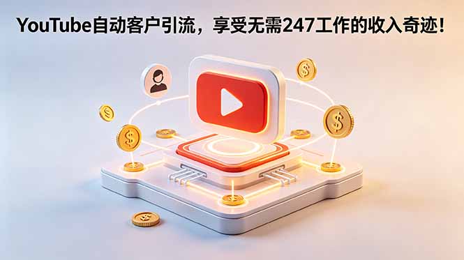 YouTube 自动客户引流，享受无需 247 工作的收入奇迹！【原创双语字幕】-huitchan网创