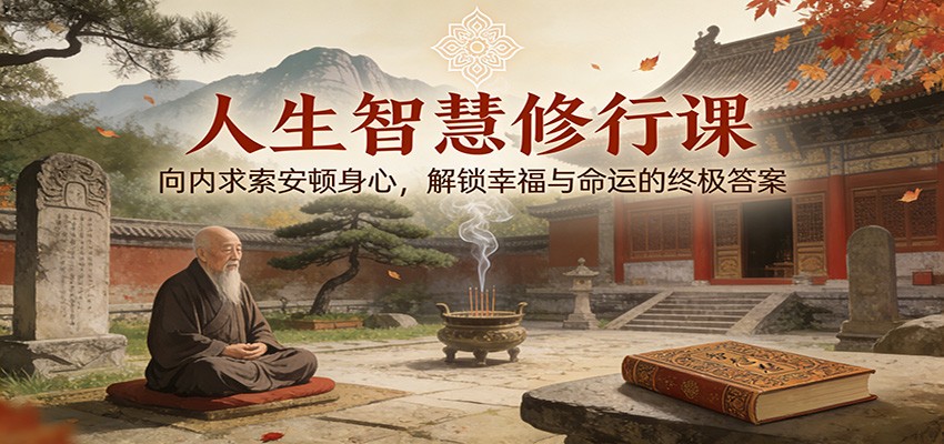 人生智慧修行课：向内求索安顿身心，解锁幸福与命运的终极答案-huitchan网创