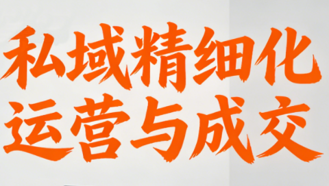 楚老师·私域精细化运营与成交-huitchan网创