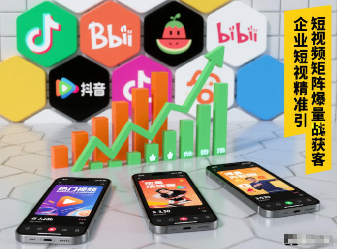 企业短视频精准引流矩阵获客，短视频矩阵爆量战法-huitchan网创