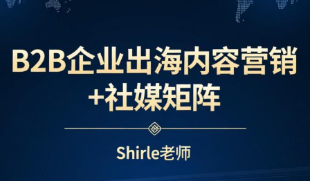 shirle老师·B2B企业出海内容营销+社媒矩阵-huitchan网创