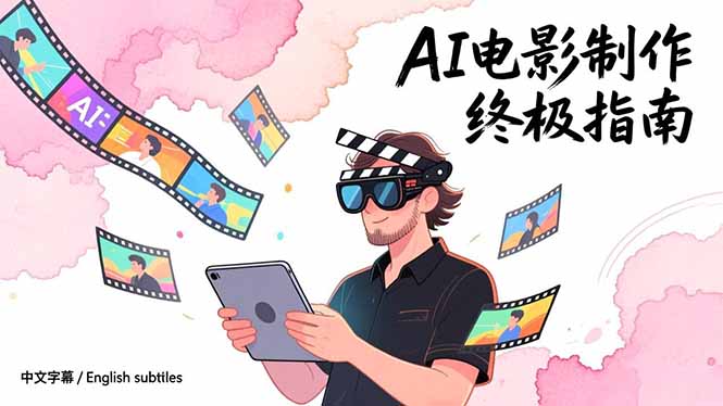 AI电影制作终极指南：从创意到成片，系统掌握智能影视全流程实战课(中英字幕-huitchan网创