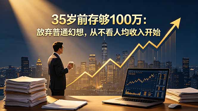 35岁前存够100万：放弃普通幻想，从不看人均收入开始-huitchan网创
