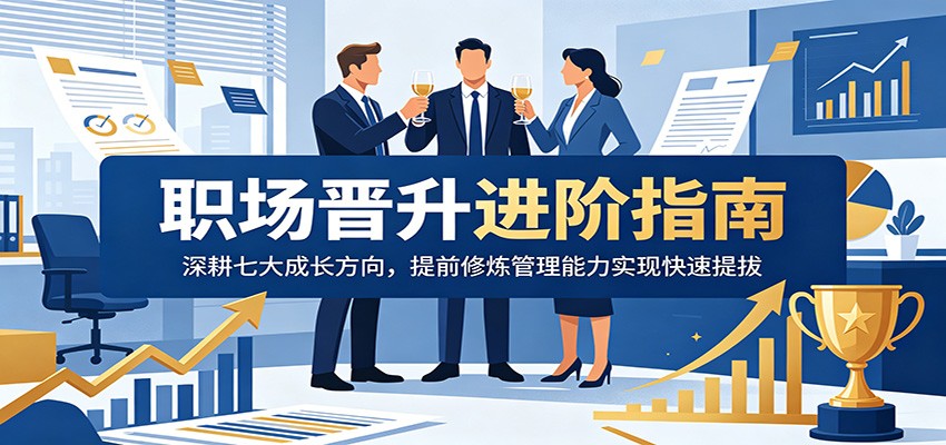 职场晋升进阶指南：深耕七大成长方向，提前修炼管理能力实现快速提拔-huitchan网创