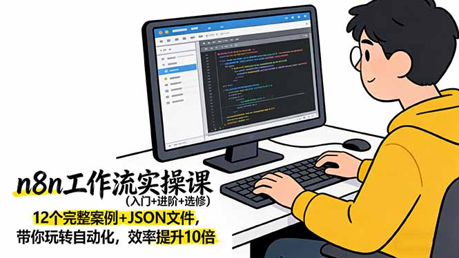 n8n工作流实操课(入门+进阶+选修-huitchan网创