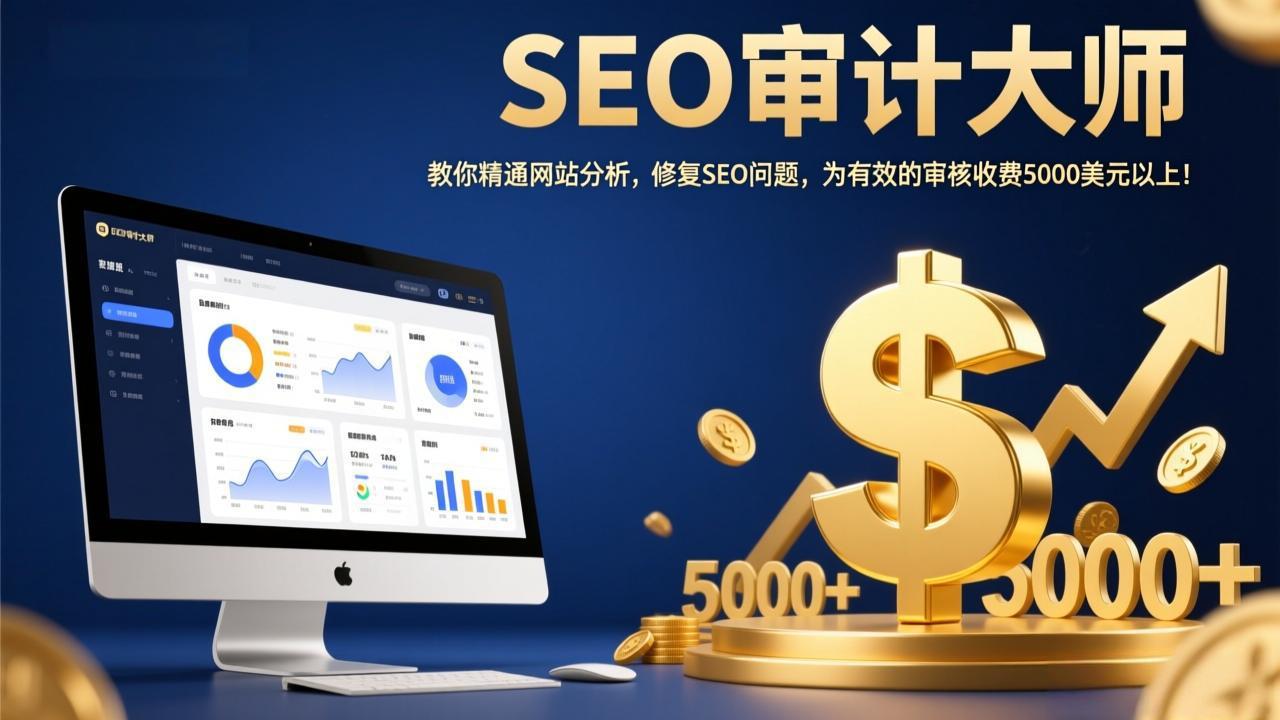 SEO审计大师：教你精通网站分析，修复SEO问题，为有效的审核收费5000美元以上！-huitchan网创