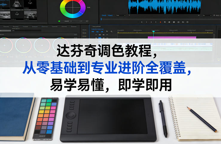 达芬奇调色教程，从零基础到专业进阶全覆盖，易学易懂，即学即用-huitchan网创