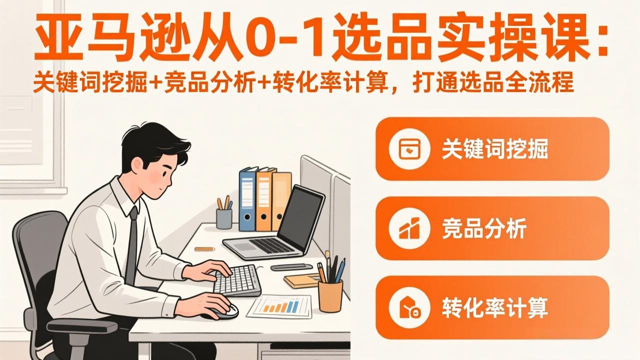 亚马逊从0-1选品实操课(更新3月-huitchan网创